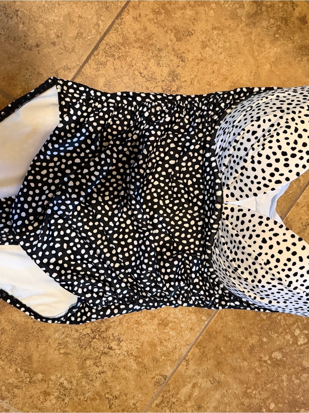 Black & White Polka Dot Women’s Swim